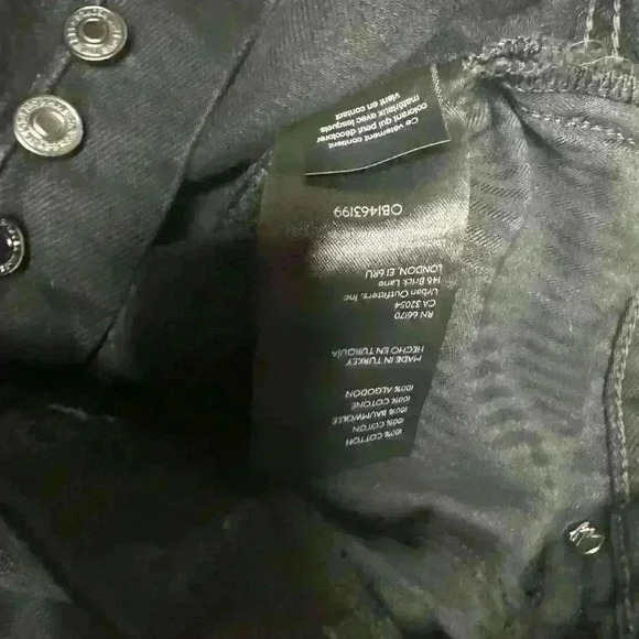 Free People Maggie Mid-Rise Distressed Straight-Leg Jeans Black Soldout - Picture 9 of 11